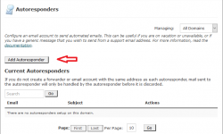 آموزش پاسخگوی خودکار ایمیل در سی پنل Autoresponders