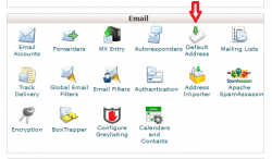 آموزش default email address در سی پنل
