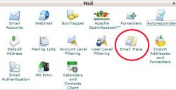 آموزش email trace در سی پنل