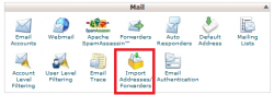 آموزش ایمپورت تمام forwarder های ایمیل در سی پنل
