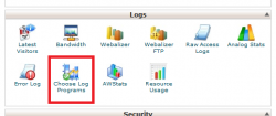 Choose Log Programs در سی پنل