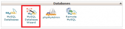 MySQL Database Wizard در سی پنل