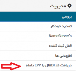 دستیابی به کد انتقال دامنه های بین المللی